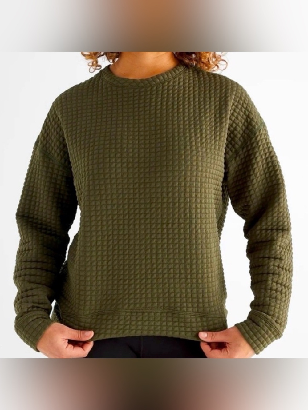 NoBull - Quilted Crew Pullover (army green)